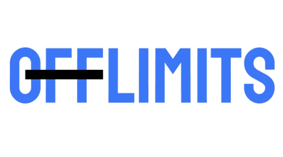 Logo van Offlimits, de organisatie die zich inzet tegen online grensoverschrijdend gedrag.
