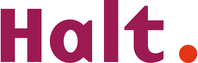Halt logo van organisatie die jongeren begeleidt na lichte strafbare feiten (bron: Halt website)